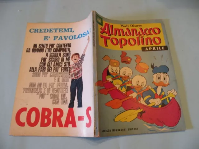 Almanacco Topolino 1968 N° 4 Mondadori Disney Orig. Molto Buono Bollino