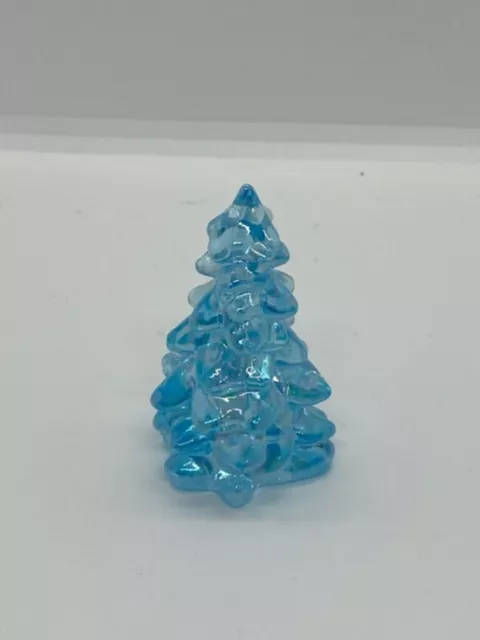 Mosser Glass Vintage Style Glass Christmas Tree Blue Buffett 2.75