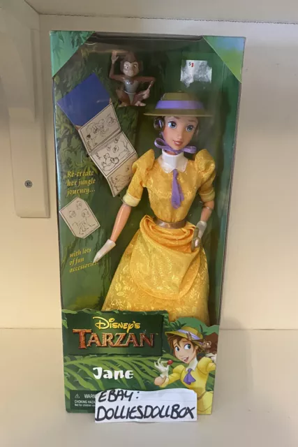 1999 Mattel Disney Tarzan Jane Porter Barbie Doll NRFB 💚