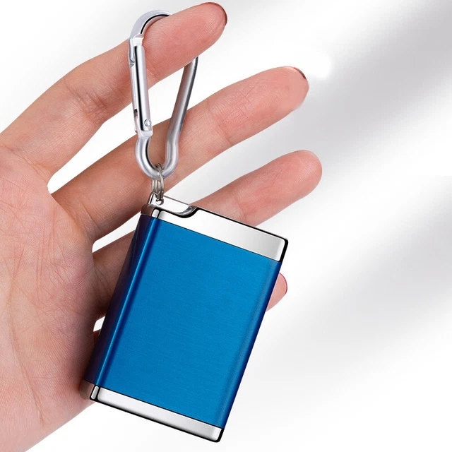 Cenere per auto portatile con coperchio mini posacenere per sigarette in metallo per viaggi all'aperto