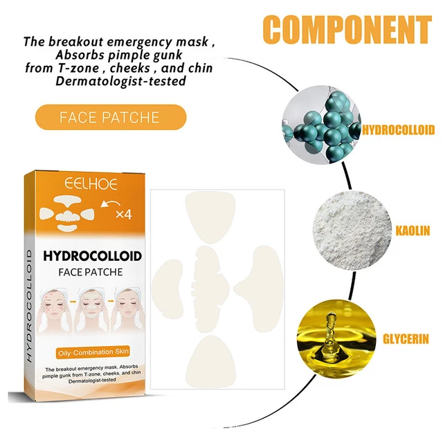 20pcs Hydrocolloid Patches FaceMask Acne Pimple Zit For Nose Chin Forehead Ch ba