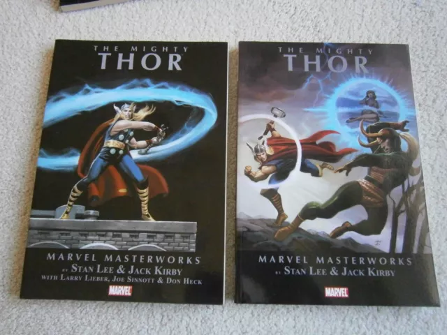 MARVEL MASTERWORKS MIGHTY THOR Vol 1 and Vol 2 tpb (trade paperbacks)