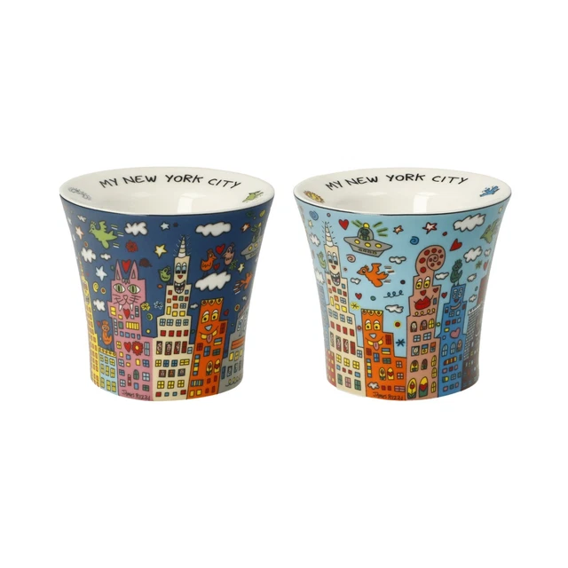 James Rizzi Brillenetui Mit Putztuch – Pop-Art Design 'Summer In The City'