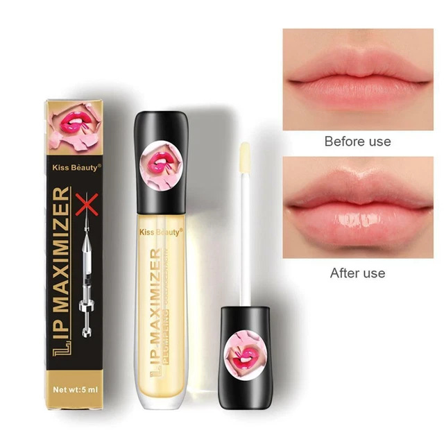 Relleno labial extremo brillo labial maximizador volumen relleno labios más grandes humedad .RÁPIDO
