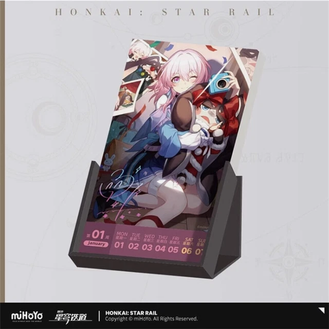 ANIME HONKAI STAR Rail 2024 Calendar Weekly Calendars Official Decor
