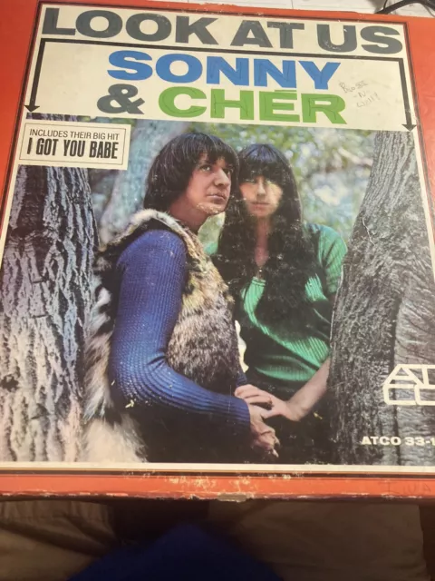 Sonny & Cher – Look At Us Vinyl 1965 LP -  SD 33-177 - Stereo Free Shipping