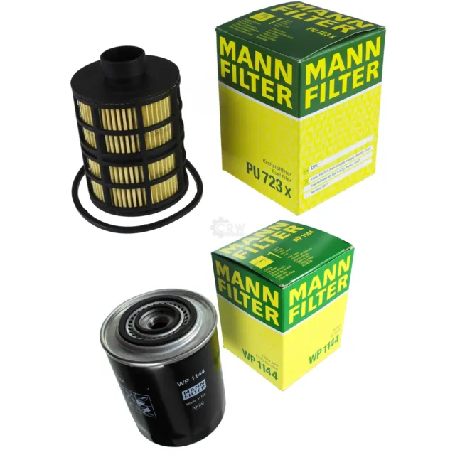 Juego de filtros MANN-FILTER aceite combustible apto para Fiat Ducato