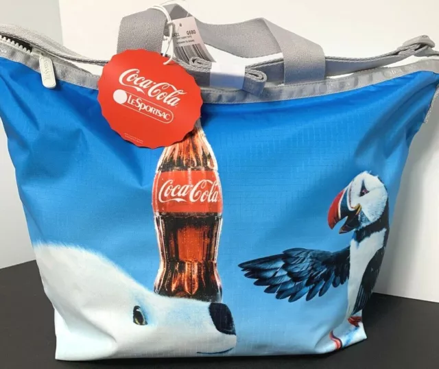 LeSportsac Coca Cola Collection Easy Carry Tote  "A Season To Share"  New
