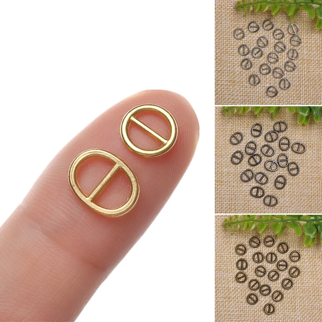 Hágalo usted mismo muñecas hebillas botones de cinturón bolsas de muñeca accesorios hebilla triple deslizamiento