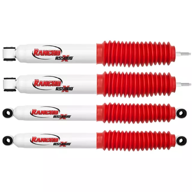 Rancho Front/Rear RS5000X Gas Shock Set For Toyota 4Runner Pickup w/ 0-1" Lift