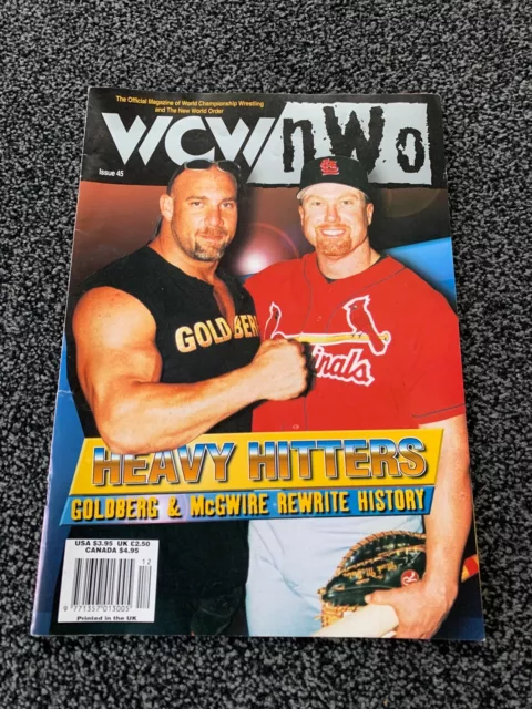 WCW Magazin Dezember 1998 Ausgabe 45 Bill Goldberg Mark McGwire ohne Wo Wrestling