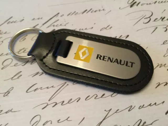 Renault Llavero Grabado Y No Relleno en Piel