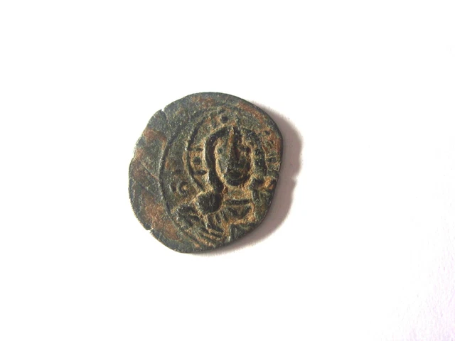 Crusader Kingdom of Jerusalem. Antioch - Tancred 1101-12 AE Follis Christ Cross*