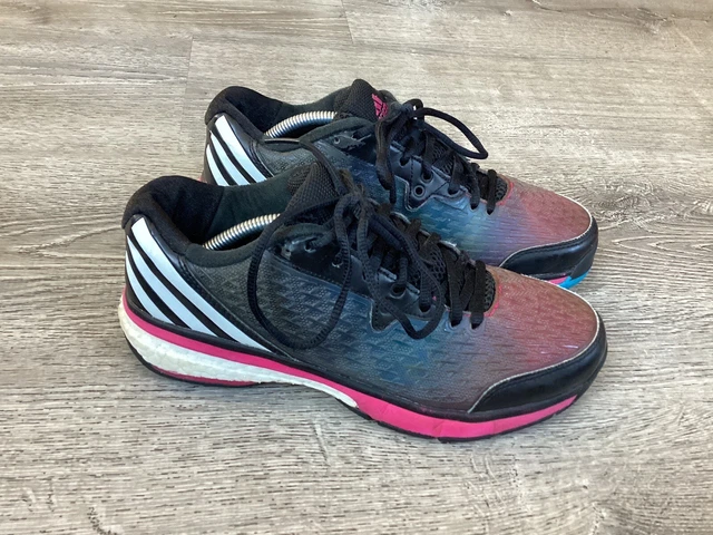 Adidas Energy Boost Volleyball Women’s Size 7 Black Pink Sneakers B34721