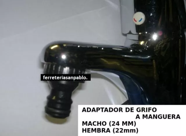 Adaptador Grifo Para Manguera De Riego (Cocina Lavabo Mangueras Regar Atomizador