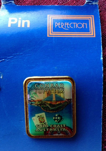 CONRAD JUPITERS GOLD Coast Qld Australia Casino - Souvenir Pin Badge $9 ...