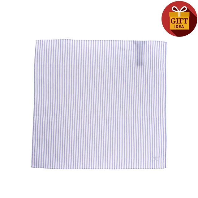 HACKETT Fazzoletto Quadrato Tasca A Righe Logo Ricamato