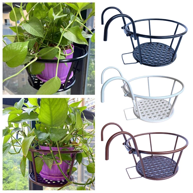 Eisen Kunst Runde Draht Hängen Körbe Blumentopf Halter Garten Anlage Pflanzer
