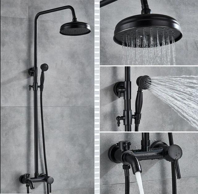Retro Dusche DUSCHSET REGENDUSCHE DUSCHSYSTEM Dusch Armatur Antik Retro Nostalgie ...