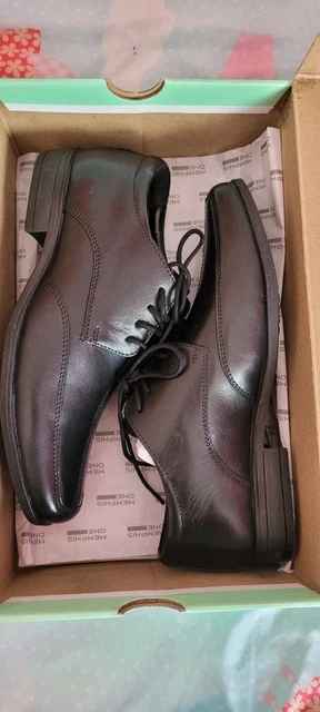 MEMPHIS ONE BOYS Black Leather Formal Shoes Size UK3 New In Box