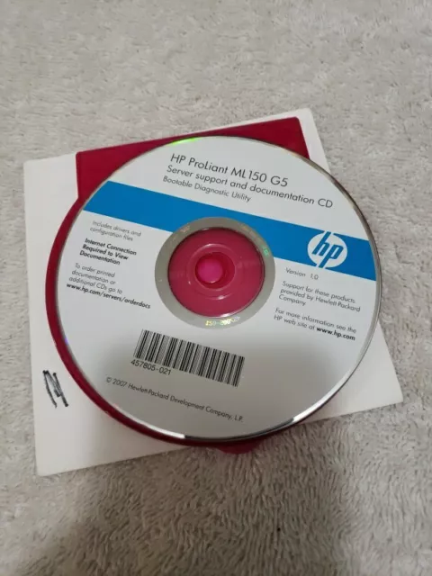 HP Proliant ML 150 G5 Server Support And Documentation CD Disk Only