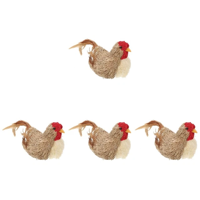 Rooster Statue Farm Animal Statue Hen Craft Ornaments Rustic Decor Decorations