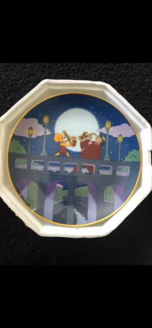 The Simpsons Lisa And Her Sax Franklin Mint Porcelain Heirloom Collector Plate