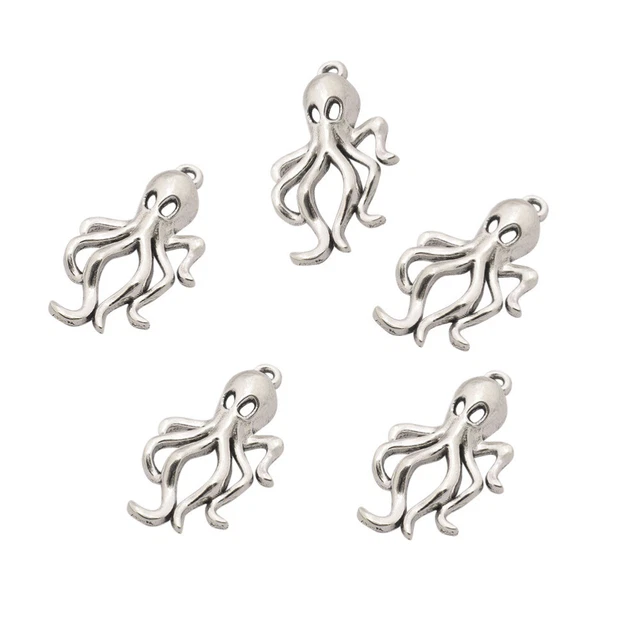 50 stücke Octopus Auto Anhänger Charms DIY Schmuckherstellung Zubehör für 3