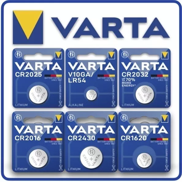 Varta CR2032 CR2025 CR2016 CR2430 CR1620 V10GA Batterien Knopfzellen  +MHD 2031+