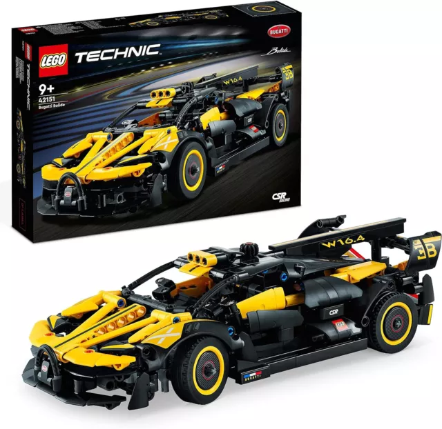 LEGO TECHNIC Bugatti Bolide 42151 Racing Car Model Building Set Ages 9+ 905 Pcs