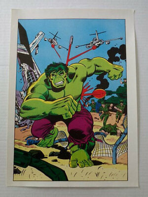Original 1978 Incredible Hulk 15.25x11" Marvel Comics poster 1:1970s Marvelmania