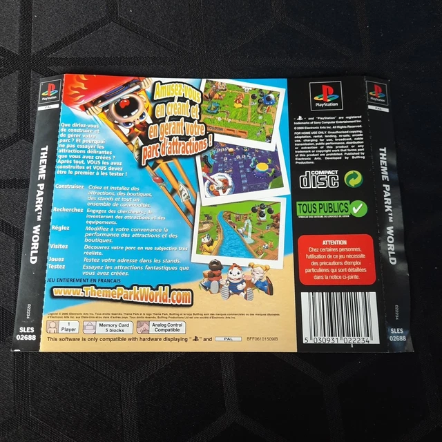 Jaquette Arrière Officielle Jeu PS1 PlayStation 1 - Discworld II 2 - État Correct