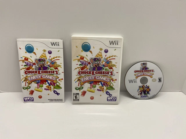 RARE CHUCK E Cheese s Party Games Nintendo Wii Complete W Manual 