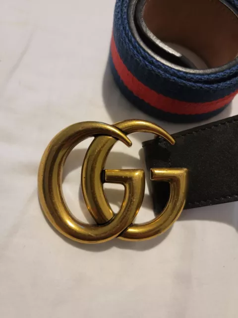 Authentic Double G buckle Gucci belt