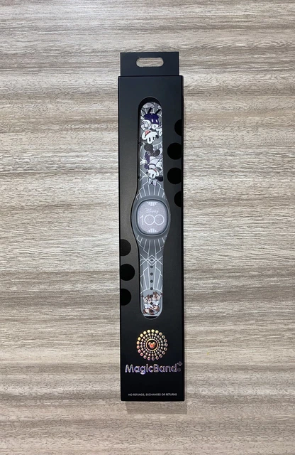 New Disney Magic Band 100 Years Wonder Mickey Minnie Chip + Map Disneyland 2023