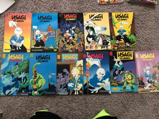 Usagi Yojimbo Stan Sakai 1986 1-11 Fantagraphics Books Lot Of 11