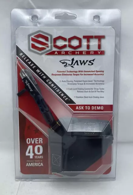 Scott Archery Jaws Release Black Buckle Strap Bow Hunting 5030BS-BK NEW