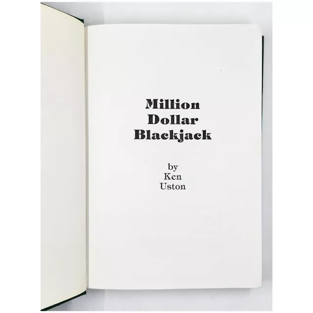 Million Dollar Blackjack by Ken Uston (1981, Hardcover)