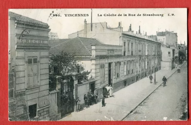 CPA 94 VINCENNES La Creche de la Rue de Strasbourg