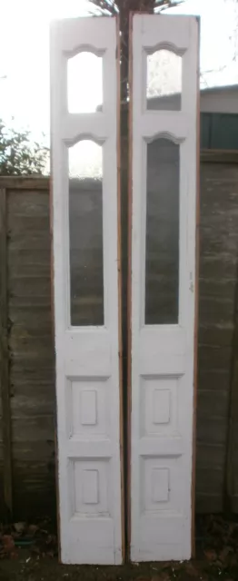 Antique front door side panels