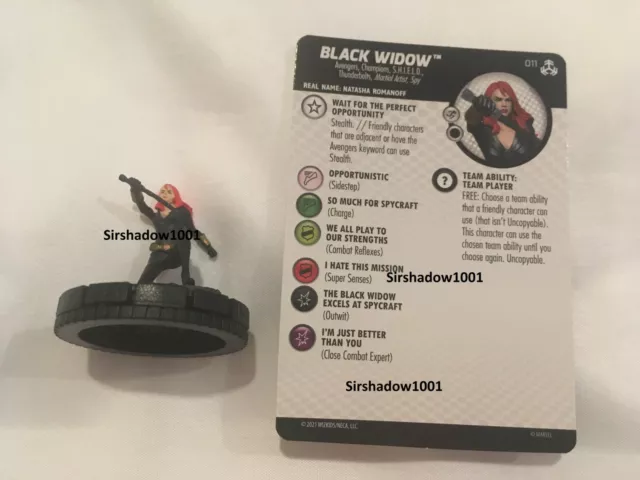 Heroclix Black Widow 011 Marvel Avengers War of the Realms
