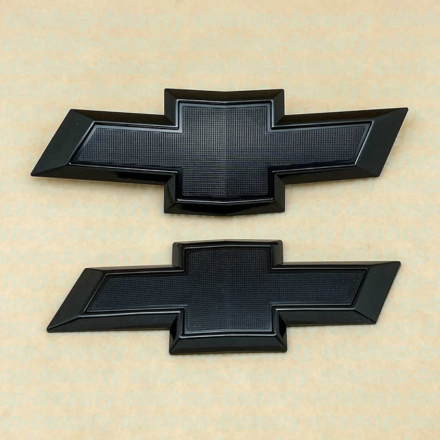 Custom Chevy Bowtie Emblem Gloss Black Front Bowtie Emblem Badge For 2022-2025 Refreshed Chevy Silverado 1500 2006 Chevy Silverado Bowtie - Foto 9
