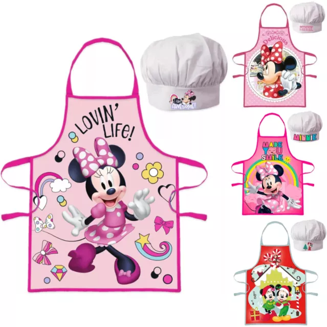 MINNIE MAUS DISNEY Kochschürze SET Schürze Backschürze 2 Teilig Malschürze