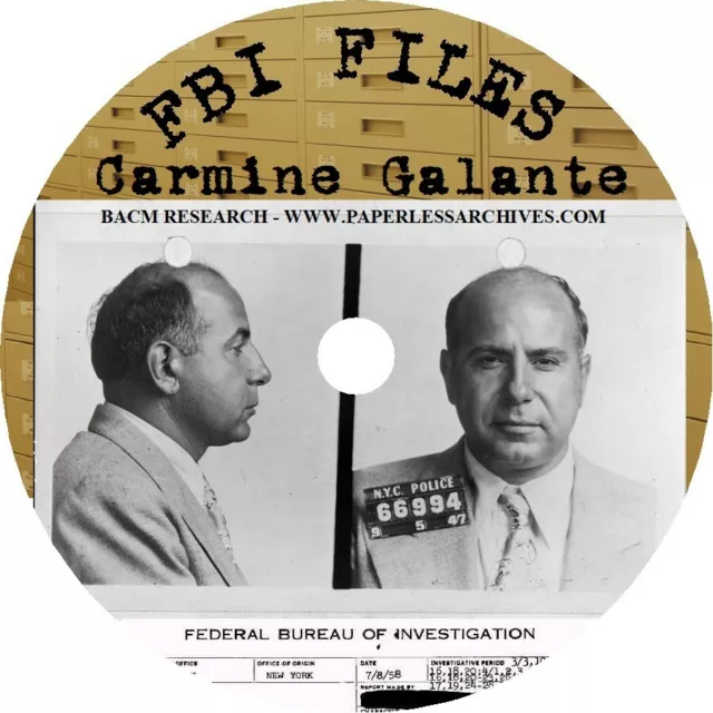 Carmine "Lillo" Galante FBI Files