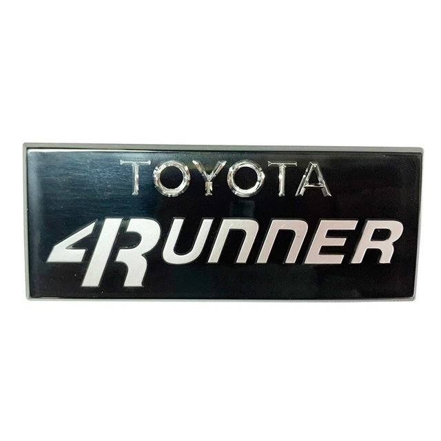 1pcs Pillar Cab Side Emblem For 84 85 86 87 88 89 4Runner 4WD SR5 Badge Silver