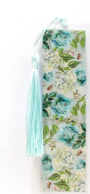 Blue Roses Vintage Unique Exquisite Laminated Bookmake Women