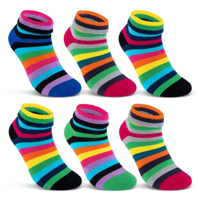 2 | 4 | 6 Paar Damen THERMO Socken Innenfrottee Wintersocken Umschlagsocken Bunt