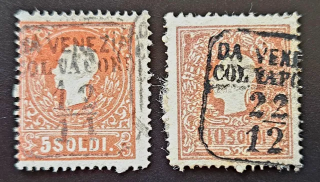 Lombardei und Venetien 1859, DA VENEZIA COL VAPORE Mi 9-10