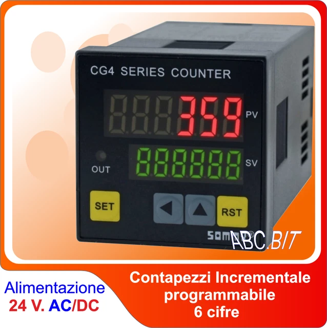 CONTA PEZZI ,Contatore, Contapezzi .V 220 Input Per Encoder O Sensori EUR 40,00 - IT - Foto 10