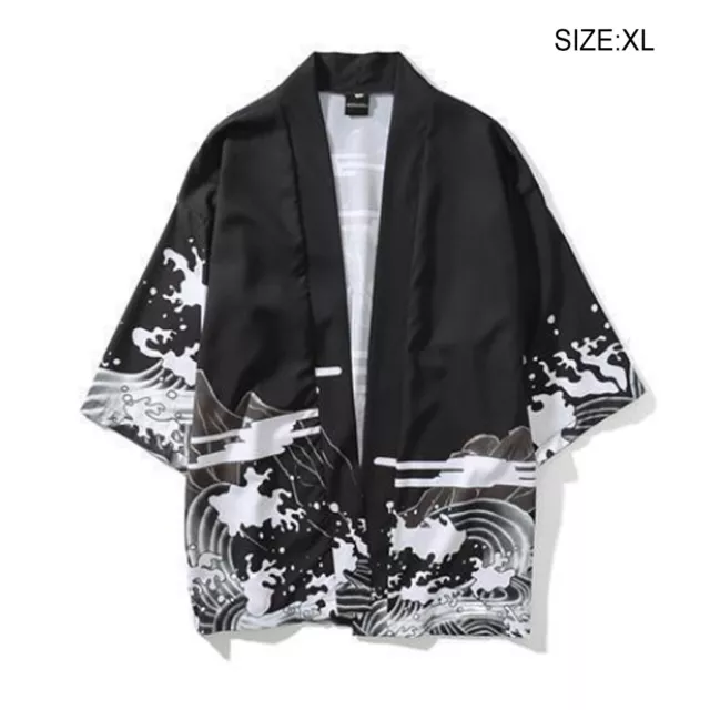 Jackets Cardigan Kimono Men Shirt Comfortable Coat Outwear Daily Wear